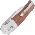 QSP Knife Vault Glyde Lock Tan Micarta QS157C1