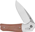 QSP Knife Vault Glyde Lock Tan Micarta QS157C1