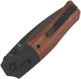 QSP Knife Vault Glyde Lock Tan Micarta QS157C2