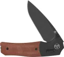 QSP Knife Vault Glyde Lock Tan Micarta QS157C2