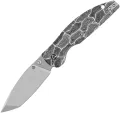 QSP Knife Turtle Punk Linerlock Blk/Wht - QS158B1