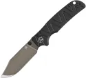 QSP Knife Kali Button Lock Black Al - QS159F2