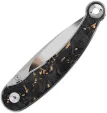 QSP Knife Dolphin Linerlock Gold CF QS161A
