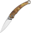 QSP Knife Dolphin Linerlock Wood - QS161B