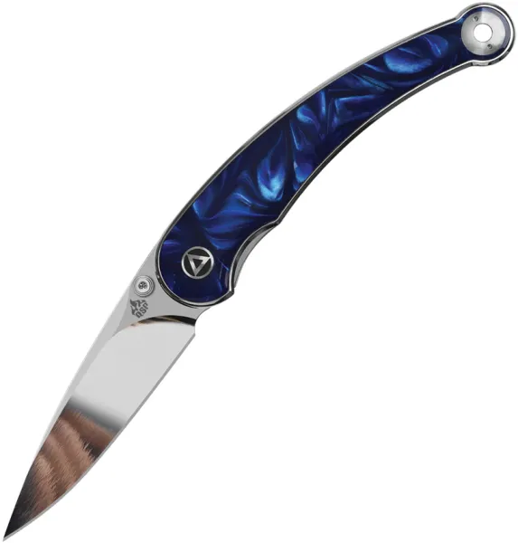 QSP Knife Dolphin Linerlock Blue Resin QS161E