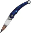 QSP Knife Dolphin Linerlock Blue Resin - QS161E