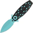 QSP Knife Beetle. Blue. Black G10. - QS162E