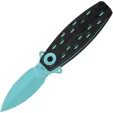 QSP Knife Beetle. Blue. Black G10. QS162E