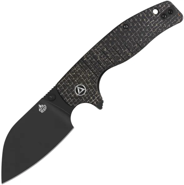 QSP Knife Chefmaster. Blk. Brown Micarta QS163C2