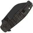 QSP Knife Chefmaster. Blk. Brown Micarta QS163C2