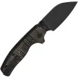QSP Knife Chefmaster. Blk. Brown Micarta QS163C2