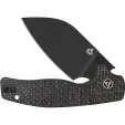 QSP Knife Chefmaster. Blk. Brown Micarta QS163C2