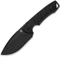 QSP Knife Tiny TOT Fixed Blade BSW Black - QS169A2