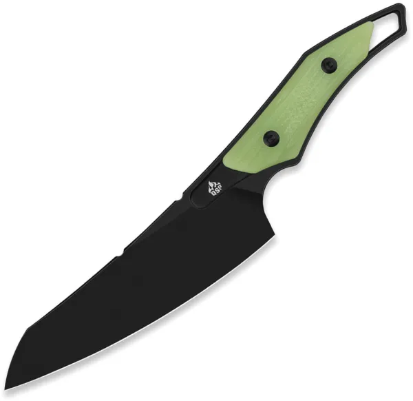QSP Knife T-Cook Fixed Blade Blk Glow QS172B2