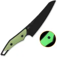 QSP Knife T-Cook Fixed Blade Blk Glow QS172B2