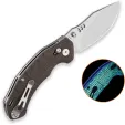 QSP Knife Elk Glyde Lock Glow Brown QS173A1