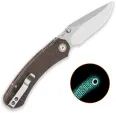 QSP Knife Coyote Button Linerlock Glow QS174A1