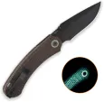 QSP Knife Coyote Button Linerlock Glow QS174A2