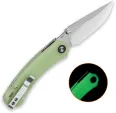 QSP Knife Coyote Button Linerlock Glow QS174B1