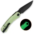 QSP Knife Coyote Button Linerlock Glow QS174B2