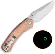 QSP Knife Coyote Button Linerlock Cppr QS174C1