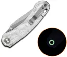 QSP Knife Coyote Button Linerlock Alum QS174D1