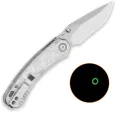QSP Knife Coyote Button Linerlock Alum QS174D1