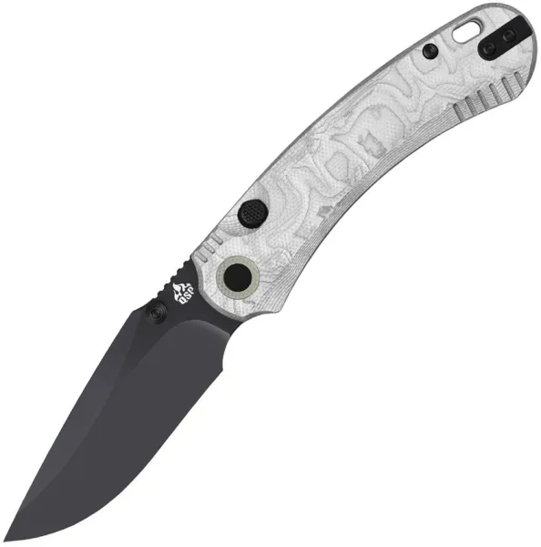 QSP Knife Coyote Button Linerlock Alum QS174D2
