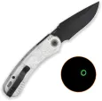 QSP Knife Coyote Button Linerlock Alum QS174D2