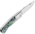 QSP Knife Heron Slip Joint Abalone QS175B