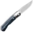 QSP Knife Heron Slip Joint Blue Bone QS175C
