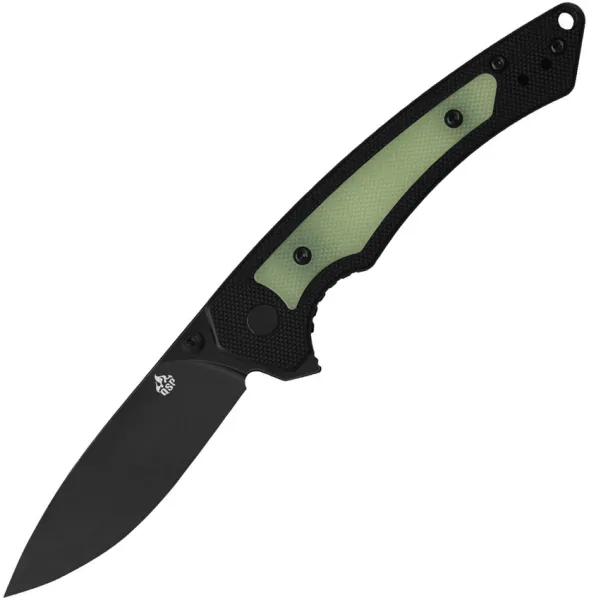 QSP Knife Peregrine Linerlock Blk Glow QS177A2