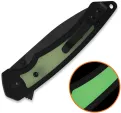 QSP Knife Peregrine Linerlock Blk Glow QS177A2