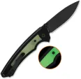 QSP Knife Peregrine Linerlock Blk Glow QS177A2