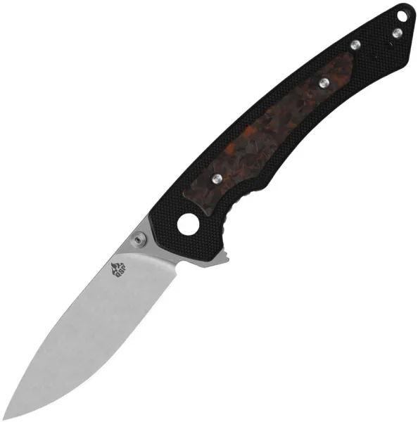 QSP Knife Peregrine Linerlock Org Glow QS177B1