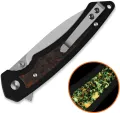 QSP Knife Peregrine Linerlock Org Glow QS177B1