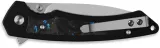 QSP Knife Peregrine Linerlock Blue CF QS177C1