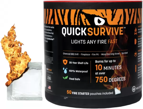 QuickSurvive Fire Starter 50 Pack QSVQS50