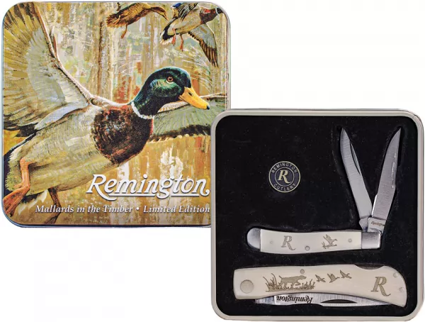 Remington Duck Tin Collector Gift Set knives R15686
