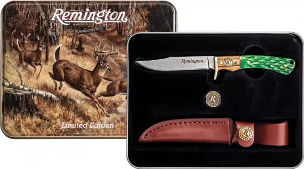 Remington Whitetails Cutover Gift Tin knives R15717