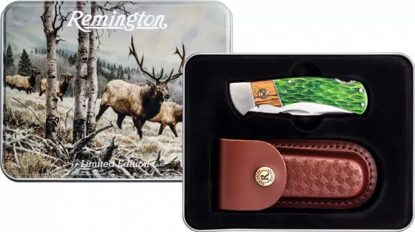 Remington Rocky Mountain Elk Gift Tin knives R15718