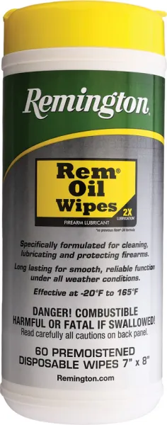 Remington Rem-Oil Wipes (60 Count) knives R18384