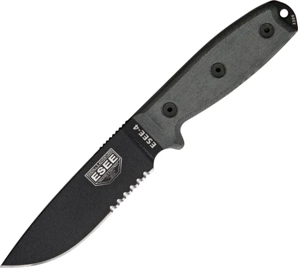 ESEE Model 4 Part Serrated knives RC4SMB