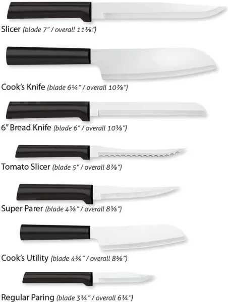 Rada Cutlery Essential Oak Block Set Blac RDCG258