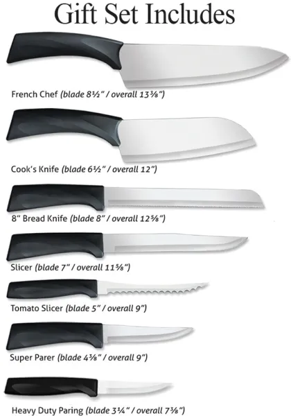 Rada Cutlery Anthem Oak Block Set Blk RDCG458