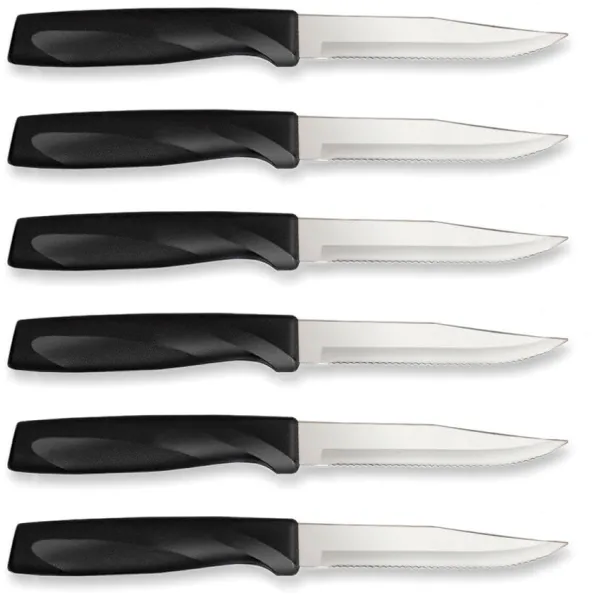 Rada Cutlery Anthem Serrated Steak Set Blk RDCG46S