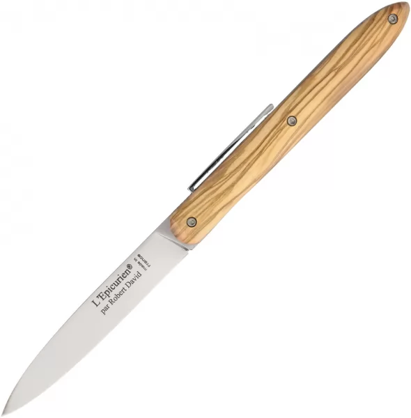 Robert David Epicurien Linerlock Olive Wood knives RDE0112OLI
