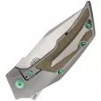 Reate Knives T3000 Framelock Micarta Green REA092