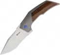 Reate Knives T3000 Framelock Micarta Blue - REA094