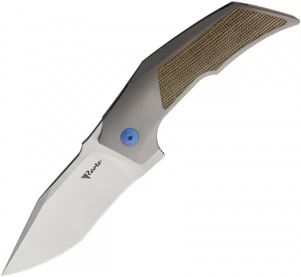 Reate Knives T3000 Framelock Micarta Blue REA095